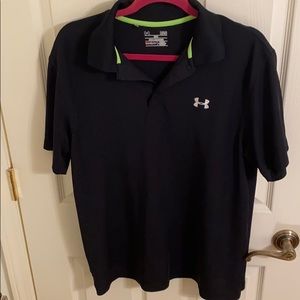 Large Black Under Armour Polo